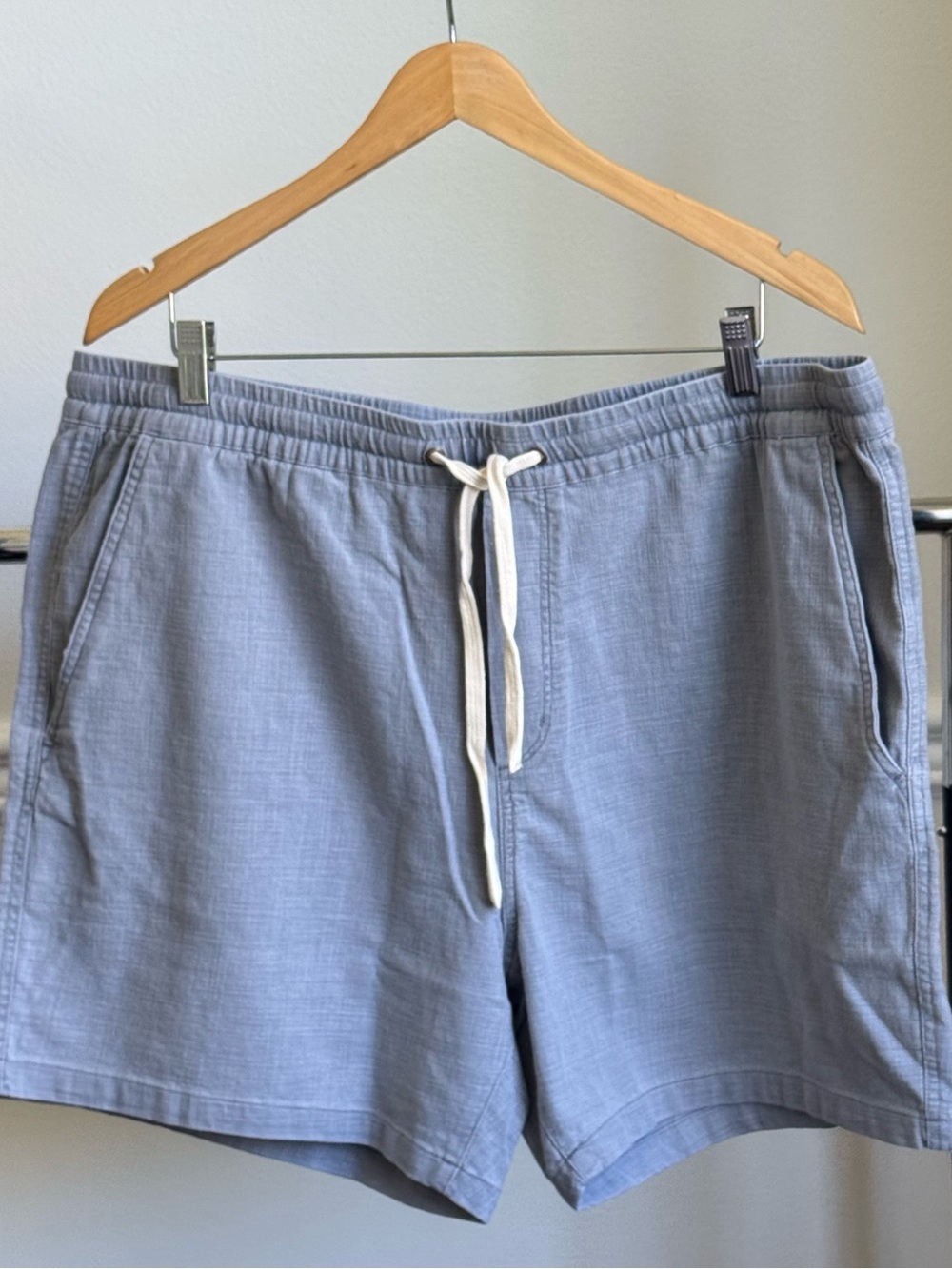 Marine Layer Saturday Beach Short Men's 2XL Mid Grey 6" Inseam Elastic Waist NWT
